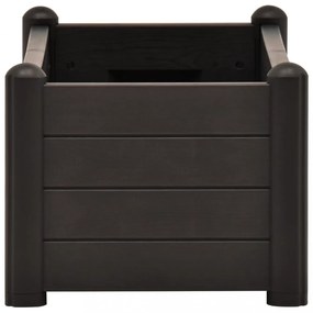 antracitszürke kerti PP magaságyás 100 x 43 x 35 cm
