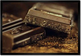 Poszterek keretben 60x40 Keserű csokoládé kockák