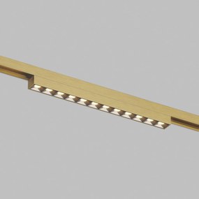 DK/EU-5771-SB Shine Track light, GRILL 3000 series, L231*W19*H27, LED, 48V DC, 10W, RA≥90, 3000K, IP20, satin brass color, aluminum — DK/EU-5771-SB