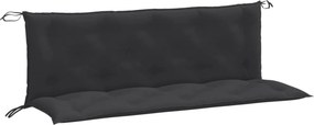 vidaXL 2 db melange antracitszürke szövet kerti padpárna 150x50x7 cm
