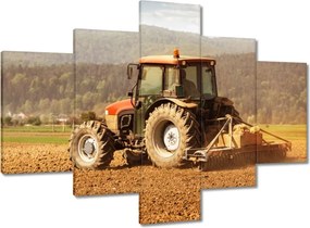 Vászonkép 100x70 Mezőgazdaság traktorral