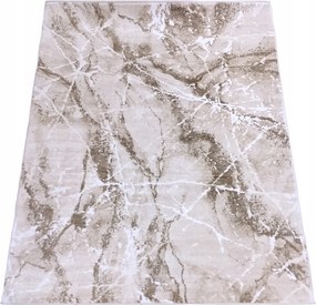 Szőnyeg 160x220 Modern Bézs Krém Barna Hálószoba Nappali Puha