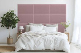 Bársony kárpitozott panel - Téglalap - 50x30cm Szín: Krém
