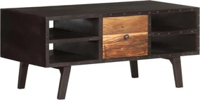 vidaXL tömör újrahasznosított fa dohányzóasztal 100 x 50 x 45 cm