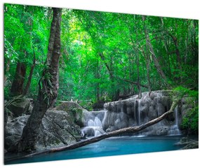 Kép - Erawan vízesés, Kanchanaburi, Thaiföld (90x60 cm)