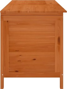 vidaXL barna tömör fenyőfa kerti tárolóláda 150 x 50 x 56,5 cm