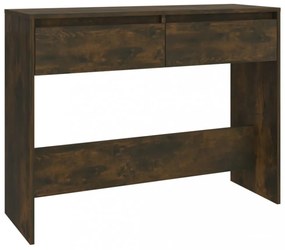 füstös tölgy színű szerelt fa tálalóasztal 100x35x76,5 cm