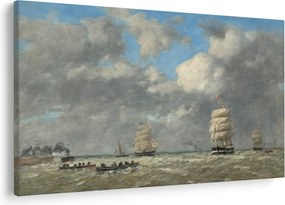 Kép - Eugène Boudin, Le Havre, reprodukciók (90x60 cm)