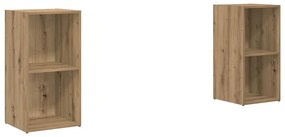 TV szekrény garnitúra 2 pcs kézműves tölgy 72 x 35 x 36.5 cm