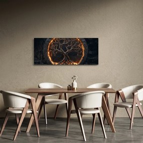 Kép – Életfa lávában I. (120x50 cm)