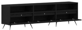 TV Szekrény Fekete 150x30x44,5 cm Műanyag