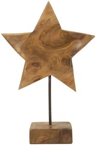 Teak csillagszobor 28x1242cm