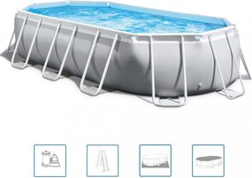 INTEX MetalPrism Set ovális medence 503 x 274 x 122cm (26796)
