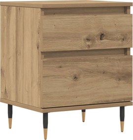 vidaXL kézműves tölgy színű szerelt fa éjjeliszekrény 40 x 35 x 50 cm