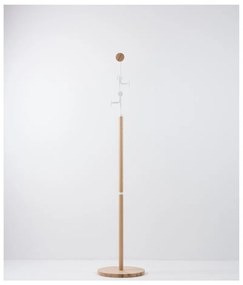 Hook tömör tölgyfa állófogas fehér elemekkel - Gazzda