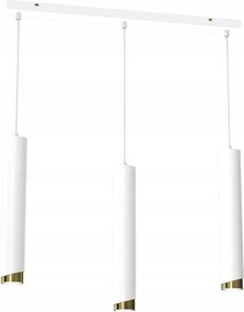 Függőlámpa Auroraluxe Gold Fehér Modern Mennyezeti Cső Nappali 3xGU10