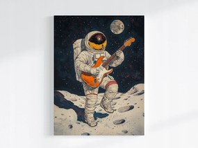 Poszter Űrhajós Gitár Rock Bolygó Zene 75x100