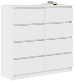 fehér szerelt fa tálalóasztal 100x35x99 cm