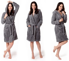 Női fürdőköpeny Rea DIAMOND grey S/M