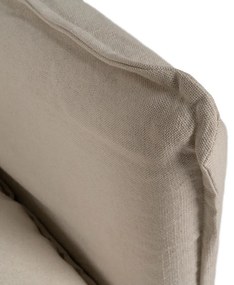 Krémszínű len kanapé 160 cm – Ixia