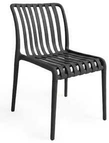 Műanyag szék TREGO, antracit színű