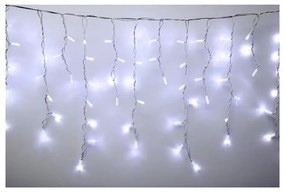 HOME KSFW200WH sorolhatĂł fĂ©nyfĂŒggöny, 4 mĂ©ter, 200db hidegfehĂ©r LED, fehĂ©r vezetĂ©k, kĂŒl- Ă©s beltĂ©ri kivitel