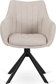 Krzesło Obrotowe MUMBAI Kremowe