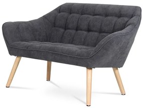 Kétszemélyes kanapé, szürke, szövet, AK-322 GREY2