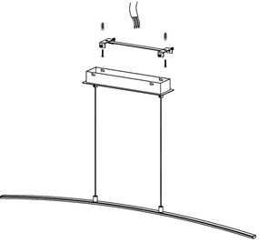 Eglo 32048 - LED Csillár LASANA LED/14W/230V