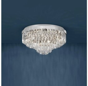 Eglo 39491 - Mennyezeti lámpa VALPARAISO 11xE14/40W/230V fényezett króm