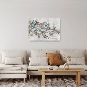 Kép - Az ágon - absztrakt (üvegen) (70x50 cm)