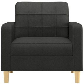fekete szövet kanapéfotel 60 cm