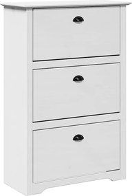 vidaXL cipőállvány "BODO" Fehér 80x35x118 cm