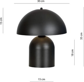 Emibig modern asztali lámpa kava fehér fekete emi1307/ln1