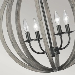 Feiss klasszikus vintage függeszték allier fekete elsfe-allier-4p-ww