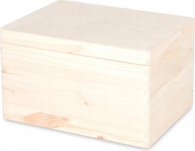 Fa Doboz Fa Láda Tároló Doboz Tetővel 40x30