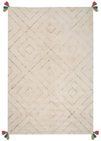 Bézs hosszú szálú szőnyeg 200 x 300 cm KARTAL Beliani