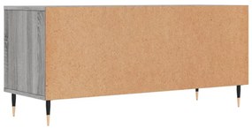 szürke sonoma színű szerelt fa TV-szekrény 100x34,5x44,5 cm