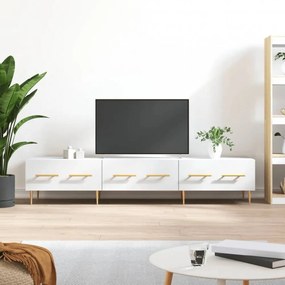 Fehér műfa TV-szekrény 150 x 35 x 55 cm