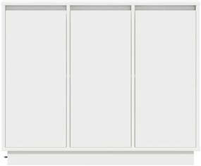 LED-es oldalpanel, fehér, 90x32x75 cm, mérnöki fa