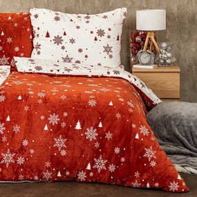 4Home Happy winter mikroflanel ágyneműhuzat, 140 x 220 cm, 70 x 90 cm