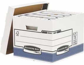 Archiválókonténer, karton, standard, BANKERS BOX&amp;reg; SYSTEM by FELLOWES&amp;reg;, kék (IFW00261)