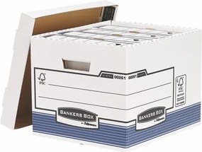 Archiválókonténer, karton, standard, BANKERS BOX® SYSTEM by FELLOWES®, kék (IFW00261)