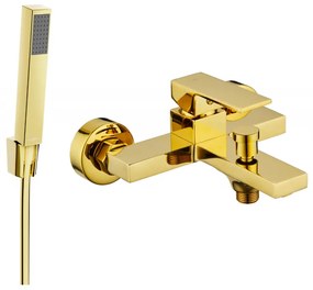 Mexen Uno R77 kĂĄdcsaptelep zuhanygarnitĂșrĂĄval, arany, 7143R77-50