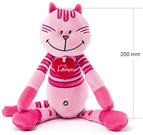 Lumpin Macska  Rosalie, közepes méretű – rózsaszín, 38 cm