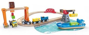 Hape Train track - Kikötő berakodással éskirakodással