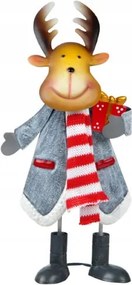 Karácsonyi dekoráció Rénszarvas fém 20cm