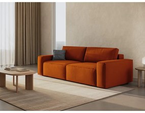 Téglavörös kinyitható kanapé 247 cm Jodie – Micadoni Home