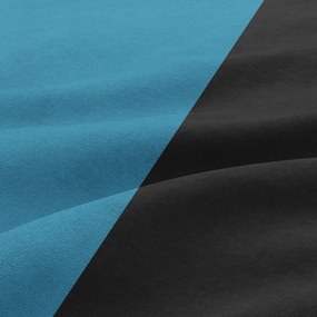 Hewlet fotel, szövet anyag, hab töltet, fekete - kék