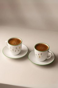 2 részes kerámia kávéscsésze szett alátéttel